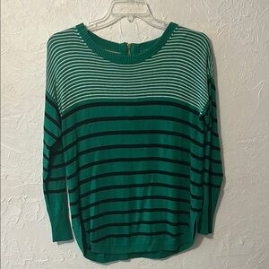 Crown & Ivy
Striped Green and Black Women's Top